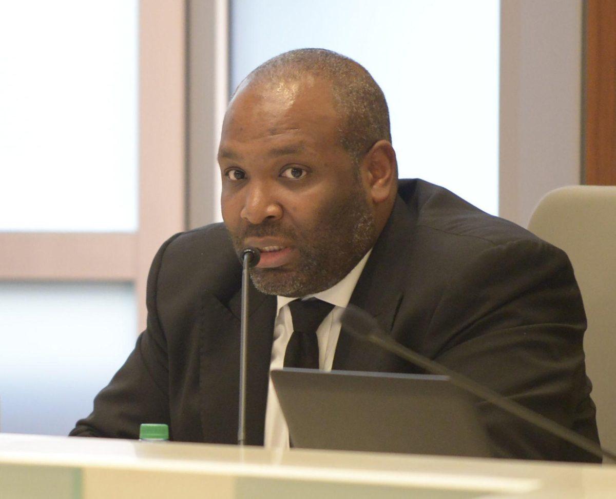 Council member Lamont Cole speaks on an ordinance that would soften marijuana penalties during a meeting of the metro council, Wednesday, February 28, 2018, at City Hall in Baton Rouge, La.