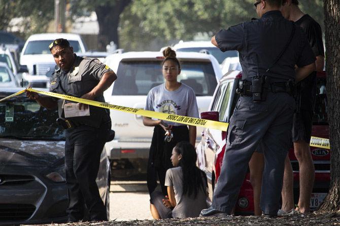 LSU students struck by car pushed onto sidewalk near Nicholson Drive, driver cited