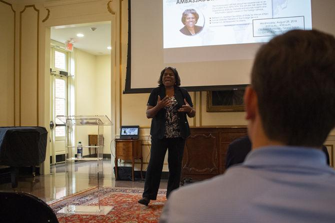 Former U.S. Ambassador, LSU alumna Linda Thomas-Greenfield reflects on upbringing, urges students to explore world