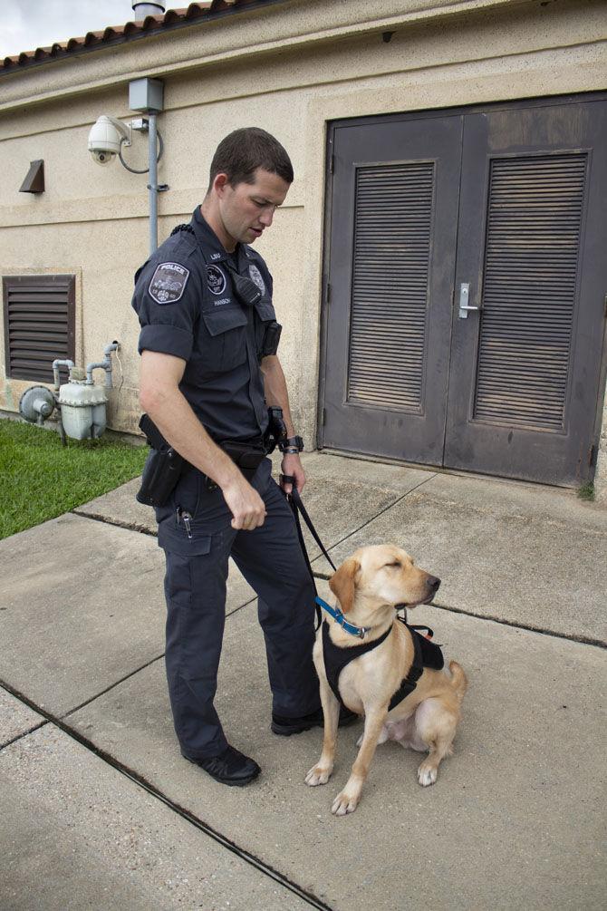 LSUPD welcomes new 'Vapor Wake' K-9s to campus