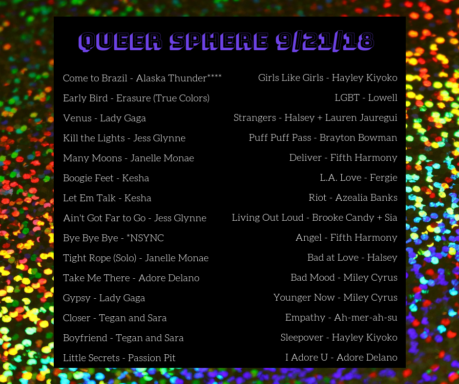 Queer Sphere 9/21/18