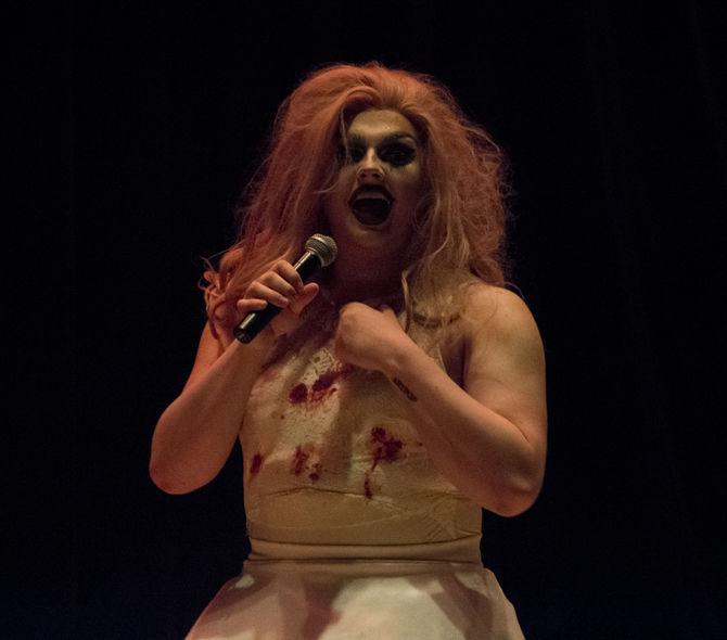 Drag performance takes on political topics, HIV awareness