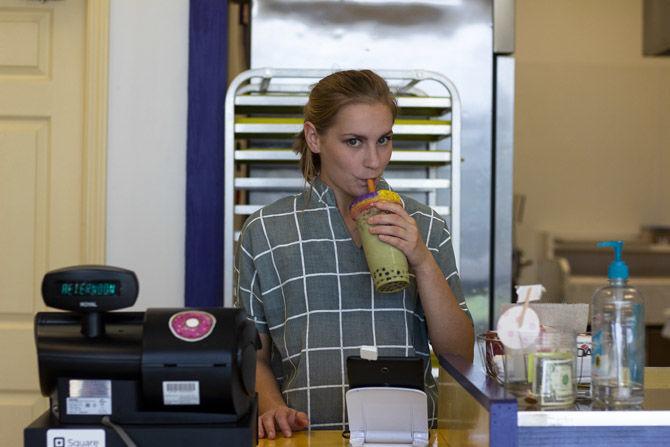 Prince Donuts &amp; GEAUX BOBA manager Aleigha Watson works at the shop on Thursday, Sept. 6, 2018.