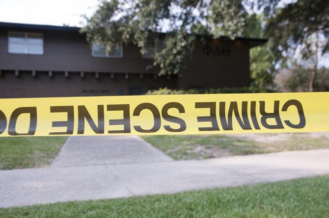 Police investigate the death of an LSU student on Wednesday, Sept. 14, 2017, at the Phi Delta Theta fraternity house.