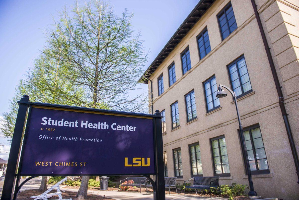 The Student Health Center rests at its location on LSU's campus on Monday, April 2, 2018.