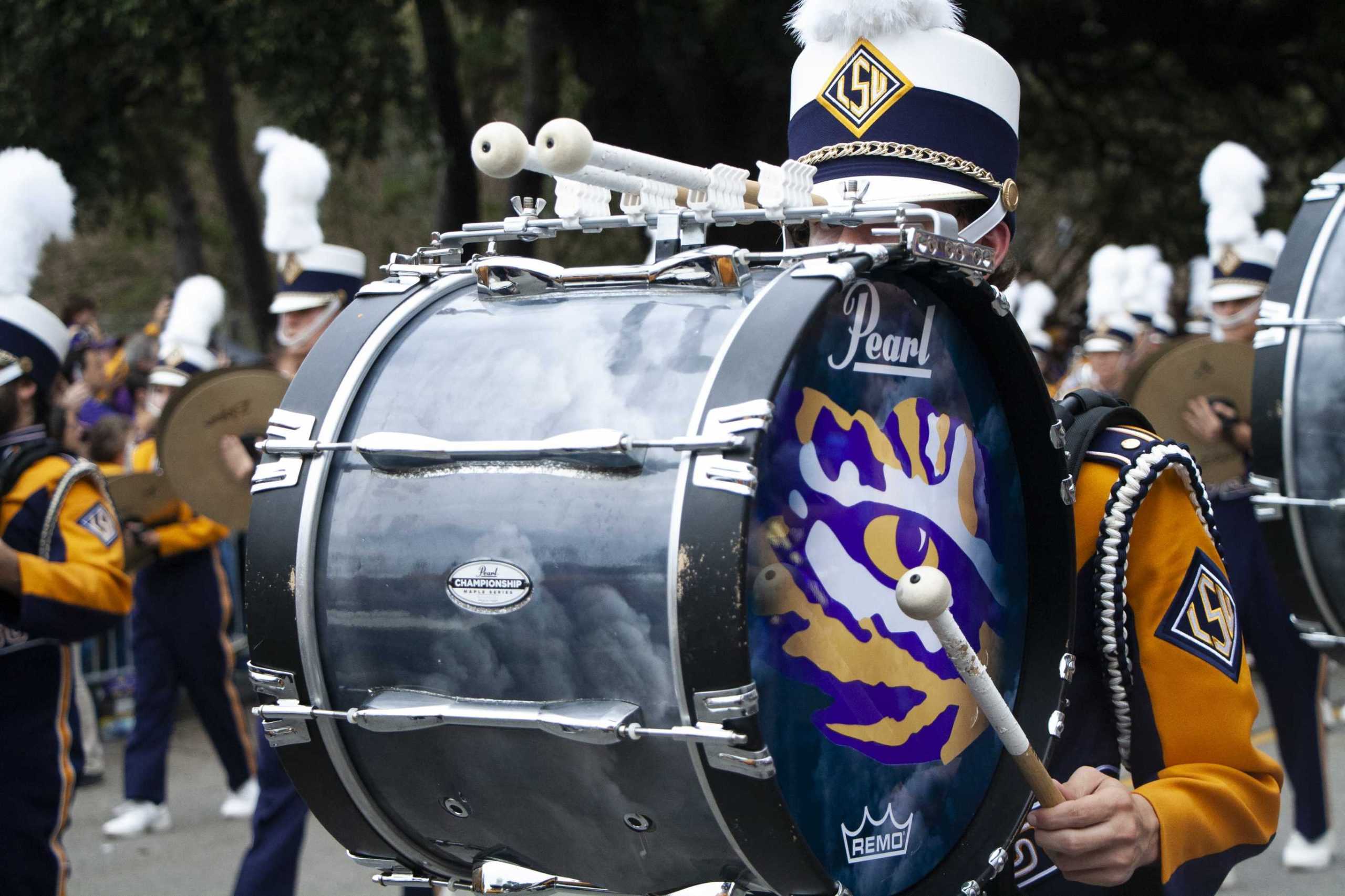 PHOTOS: LSU marches Victory Hill before game against Mississippi State