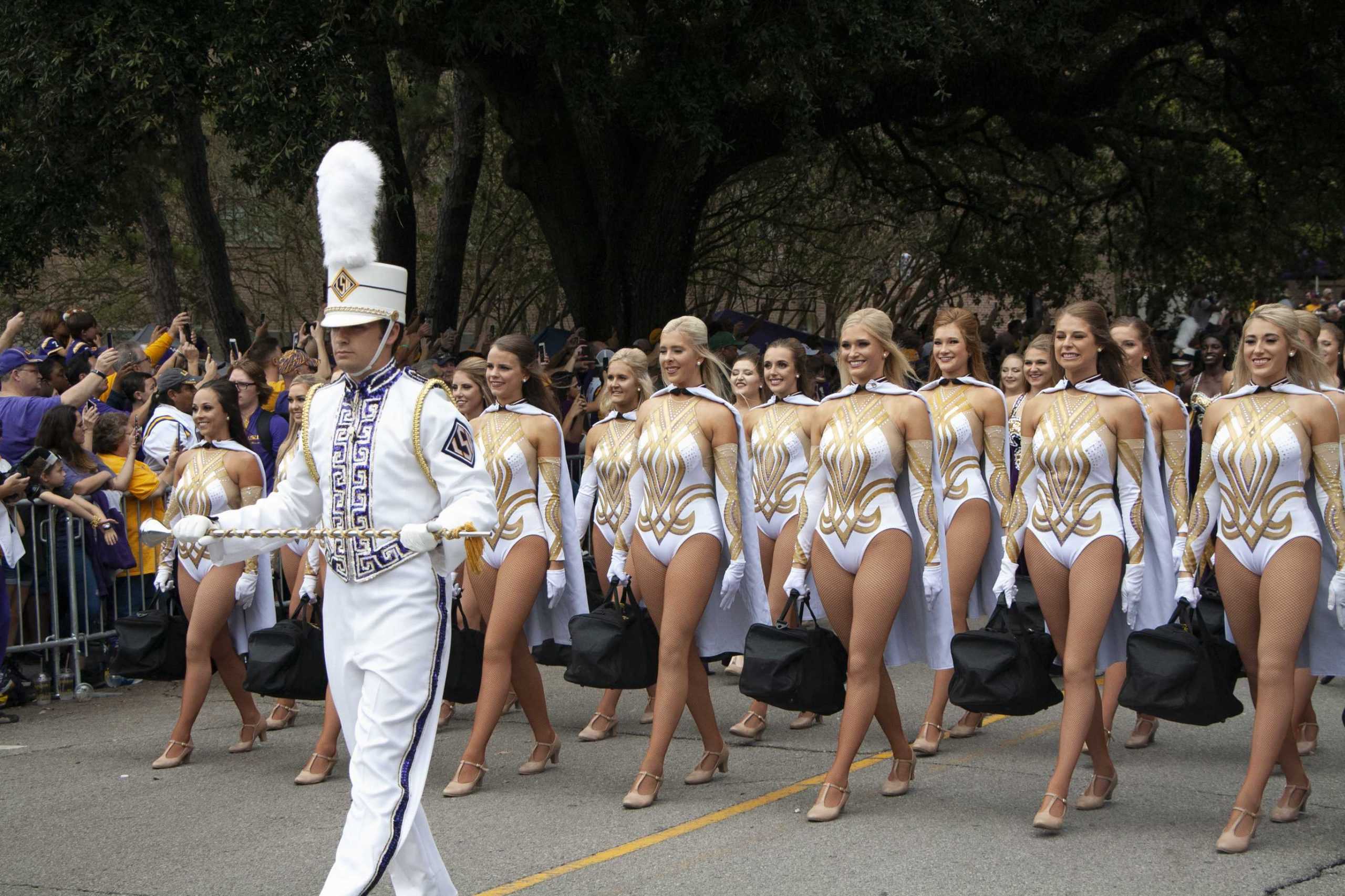 PHOTOS: LSU marches Victory Hill before game against Mississippi State