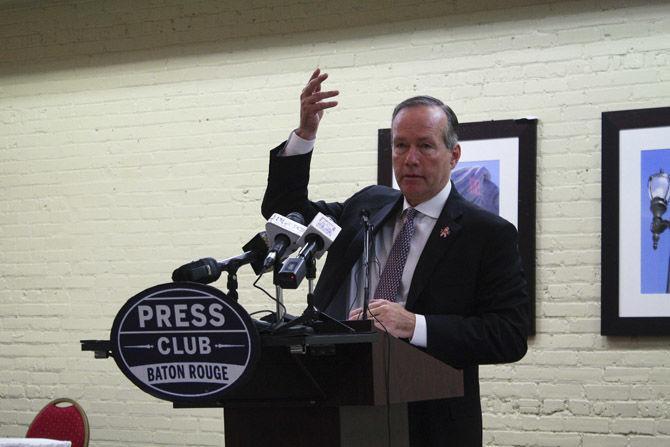 LSU President Alexander applauds, defends holistic admissions in speech to Baton Rouge Press Club