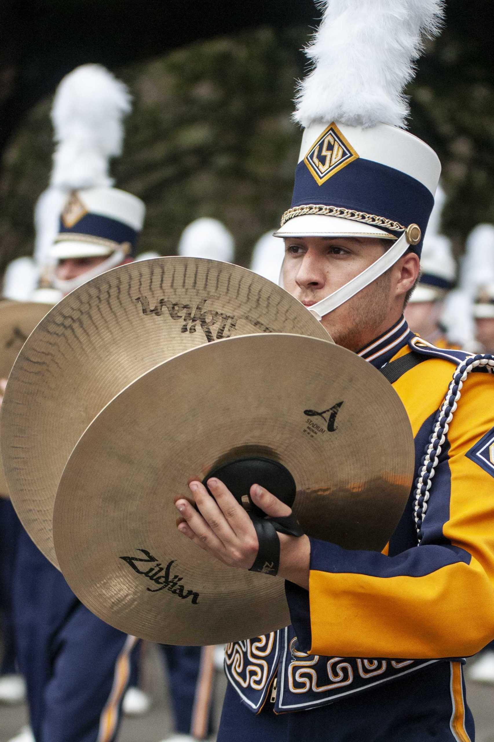 PHOTOS: LSU marches Victory Hill before game against Mississippi State