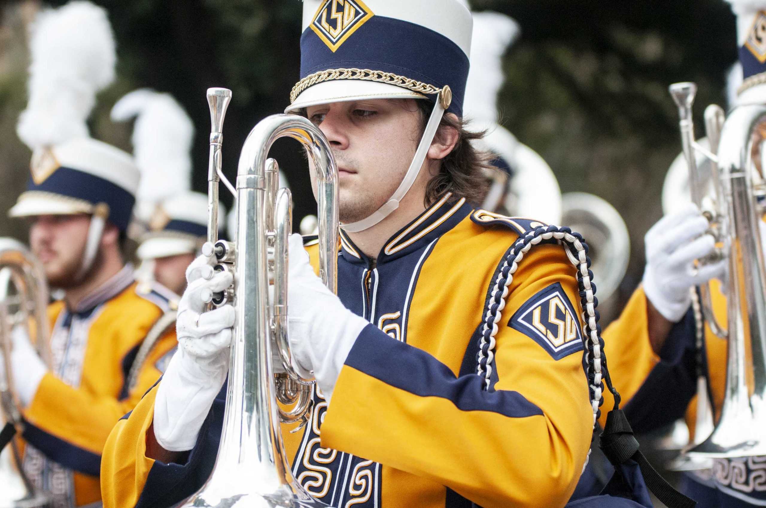 PHOTOS: LSU marches Victory Hill before game against Mississippi State