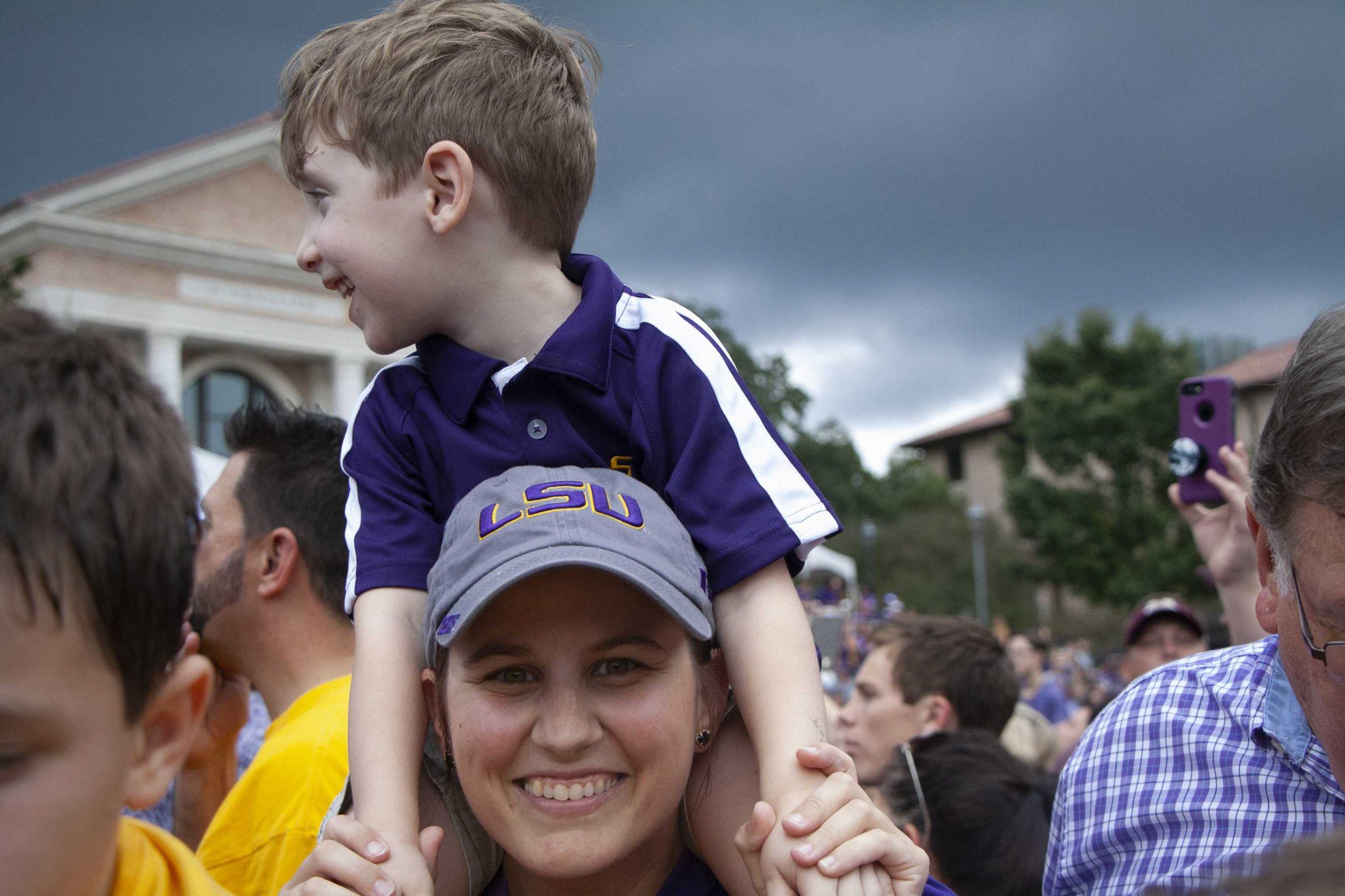 PHOTOS: LSU marches Victory Hill before game against Mississippi State