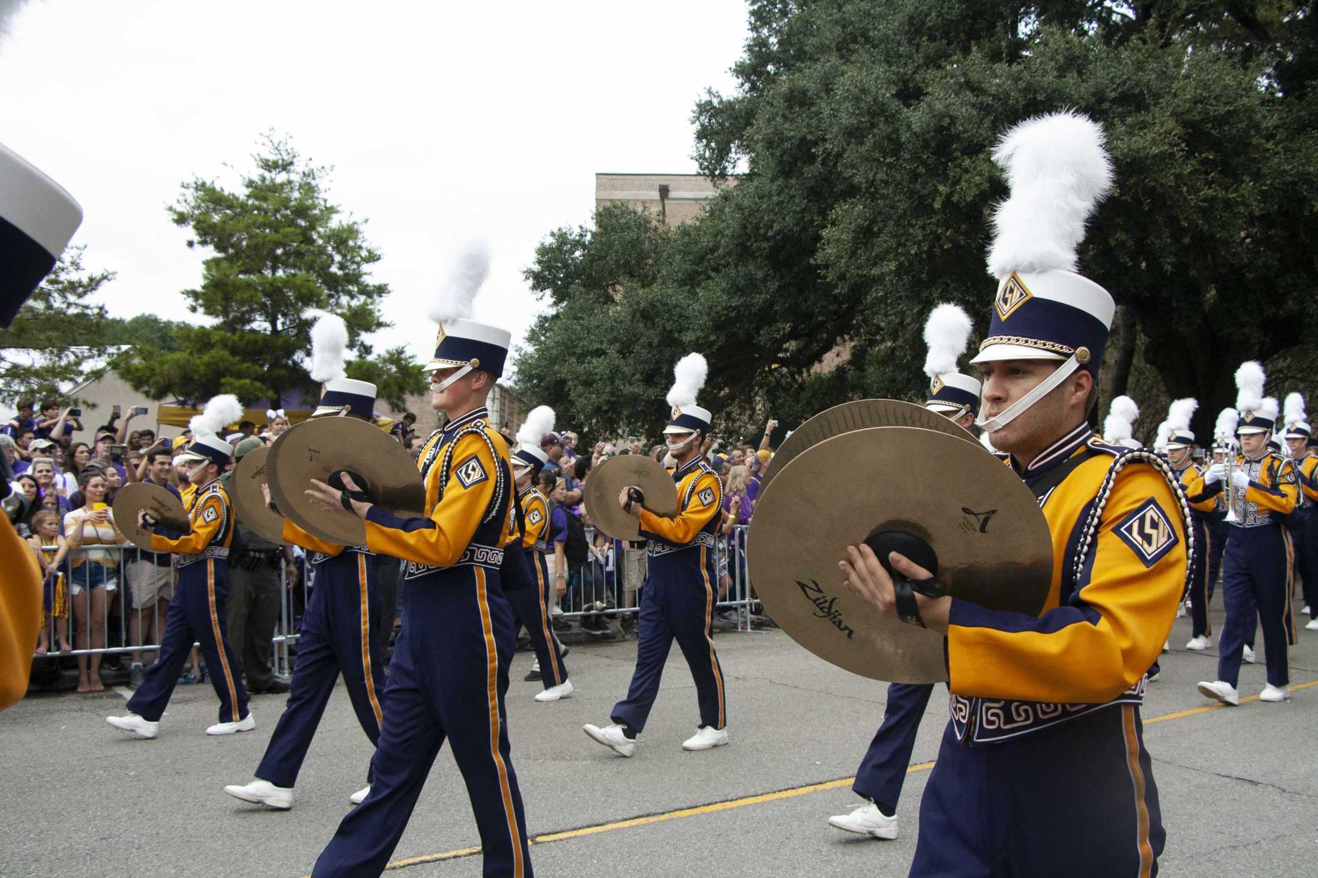 PHOTOS: LSU marches Victory Hill before game against Mississippi State