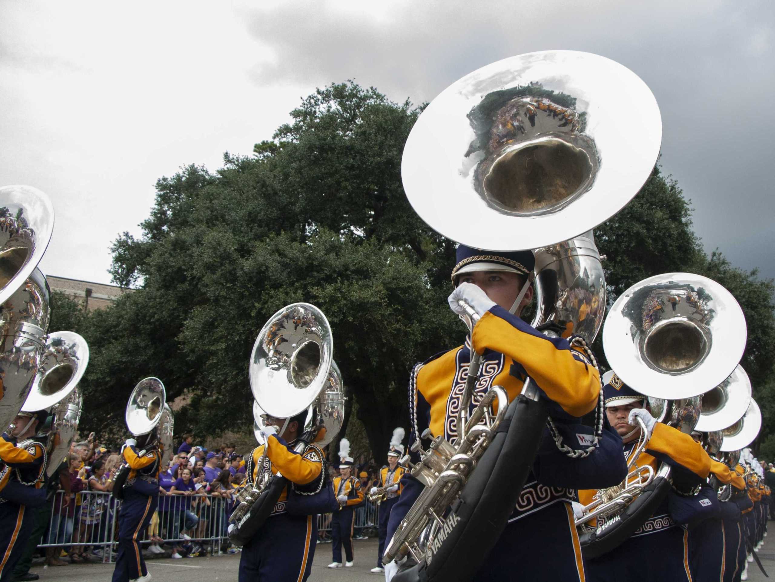 PHOTOS: LSU marches Victory Hill before game against Mississippi State