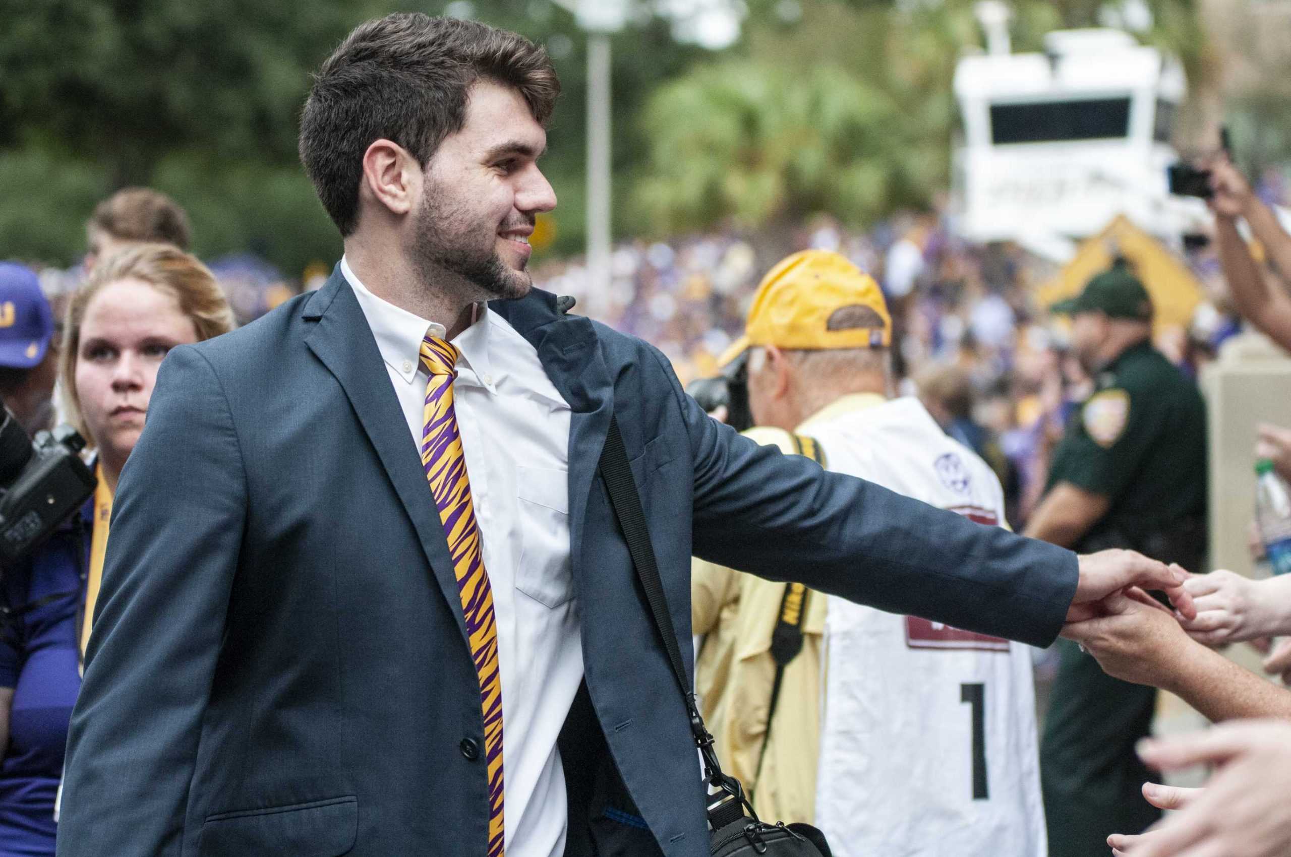 PHOTOS: LSU marches Victory Hill before game against Mississippi State