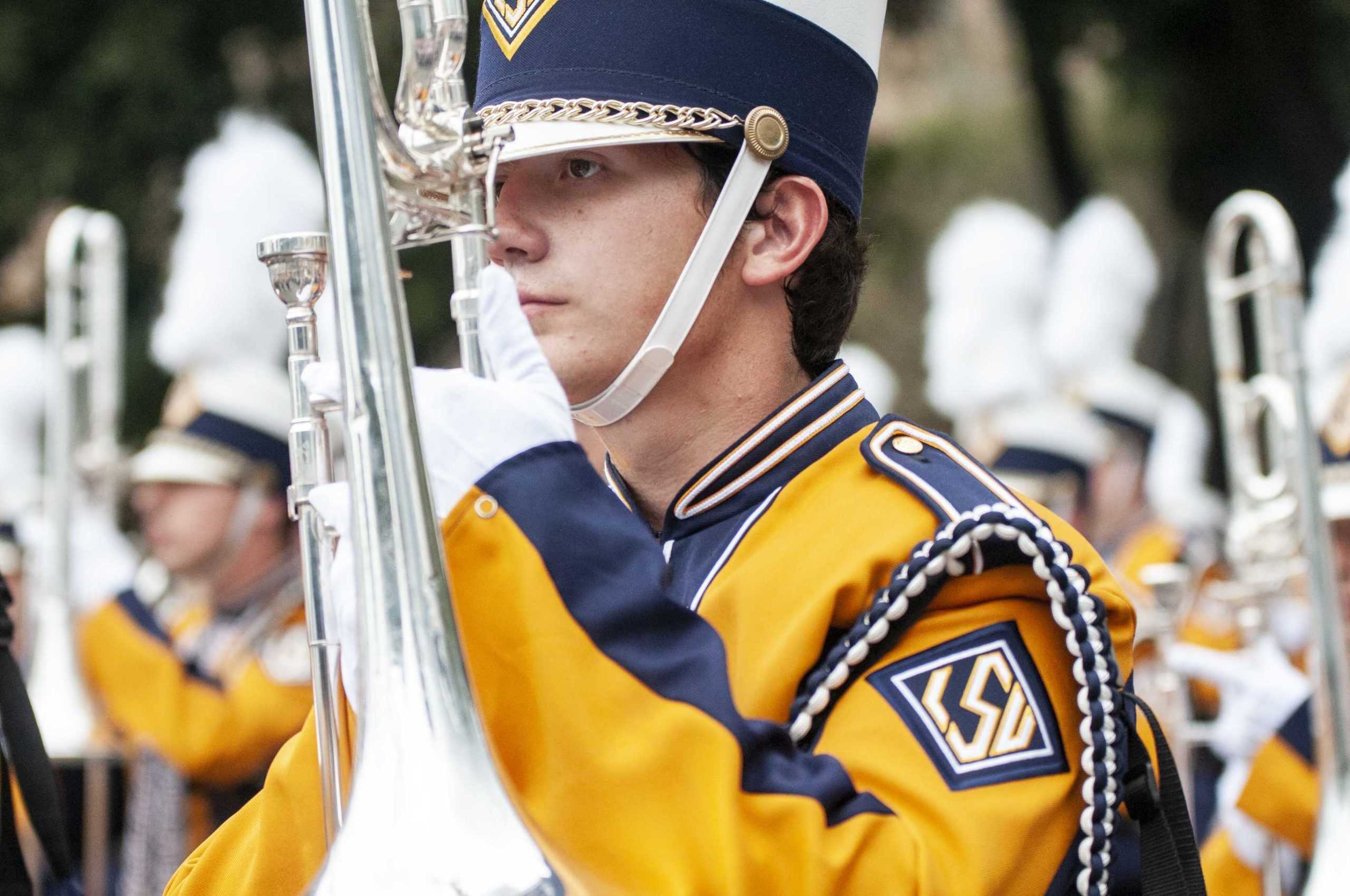 PHOTOS: LSU marches Victory Hill before game against Mississippi State