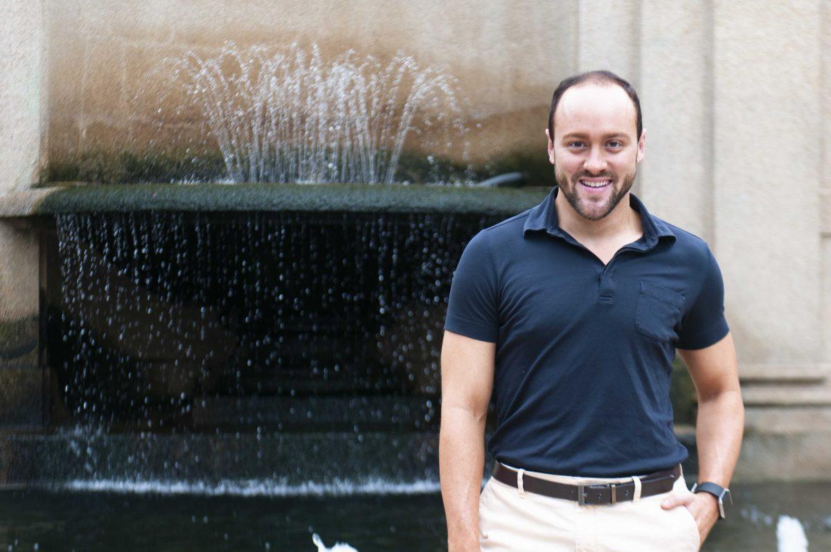 LSU alumni Dylon Hoffpauir stands in the Quad on Friday, Sept 28, 2018.