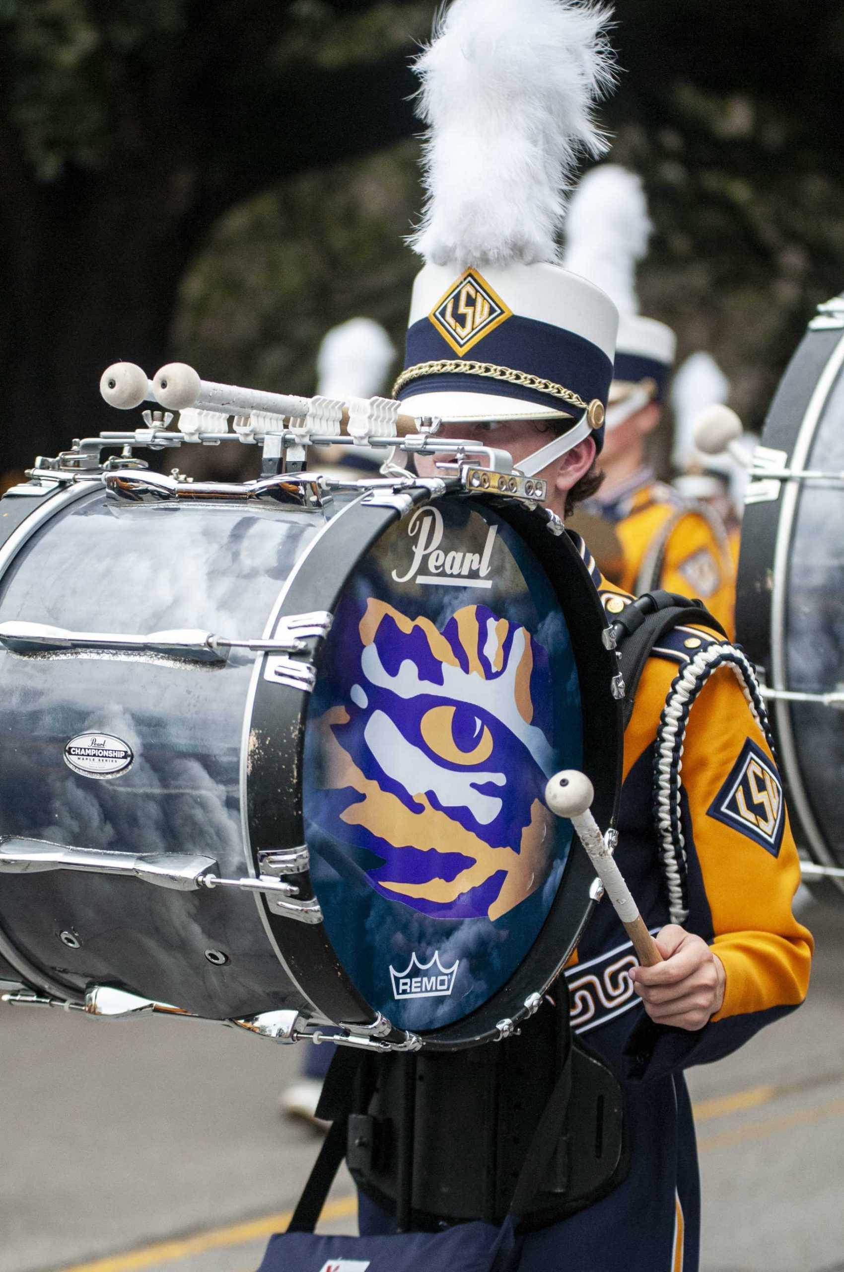 PHOTOS: LSU marches Victory Hill before game against Mississippi State