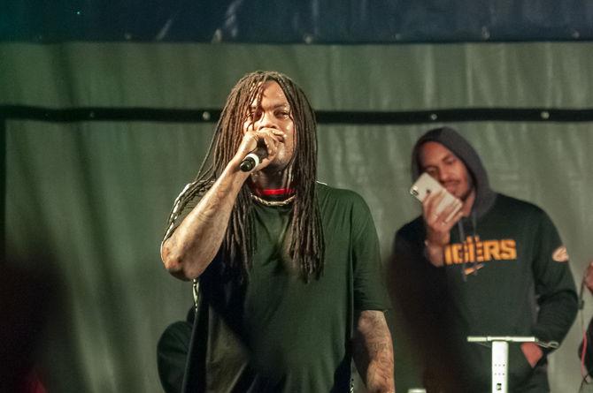 Waka Flocka Flame braves rainy weather in performance at LSU Homecoming Concert