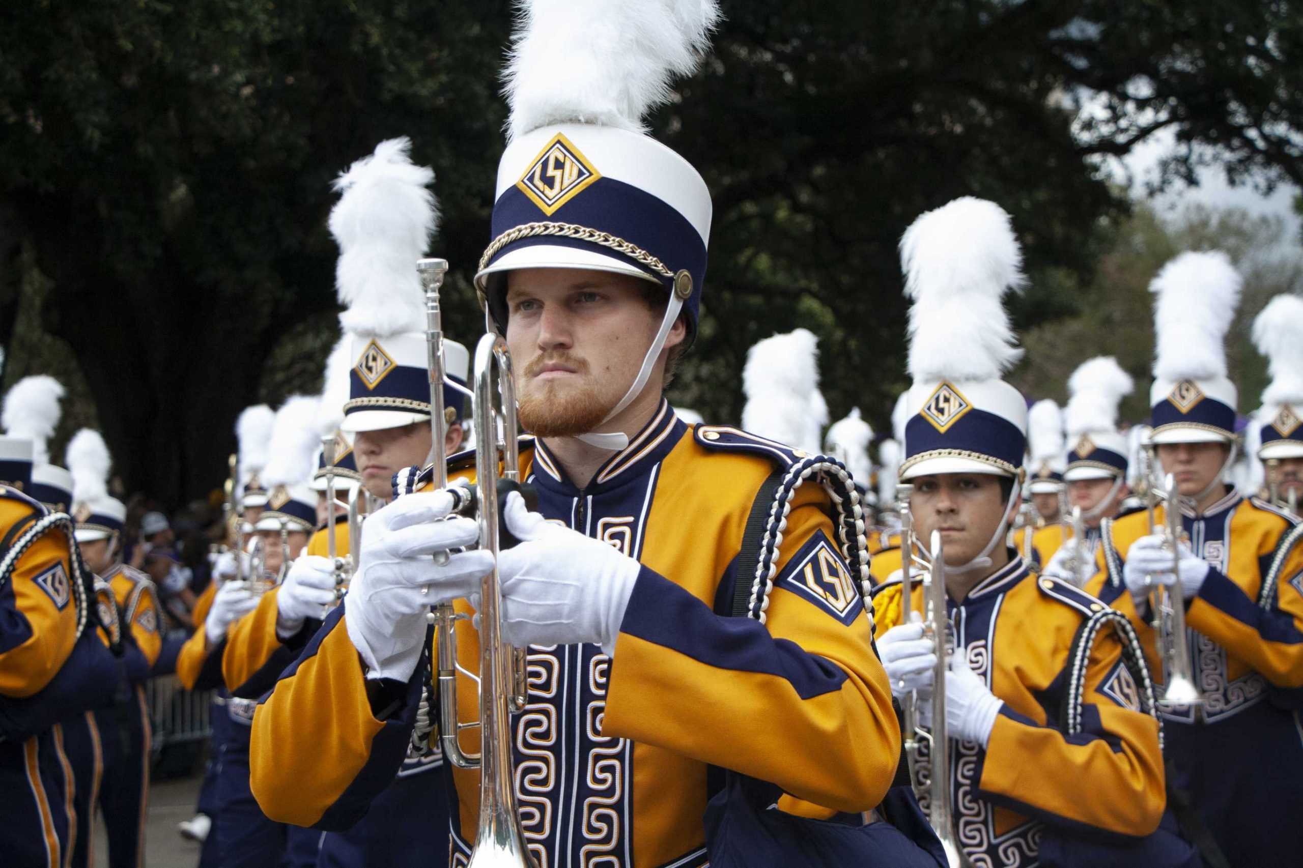 PHOTOS: LSU marches Victory Hill before game against Mississippi State