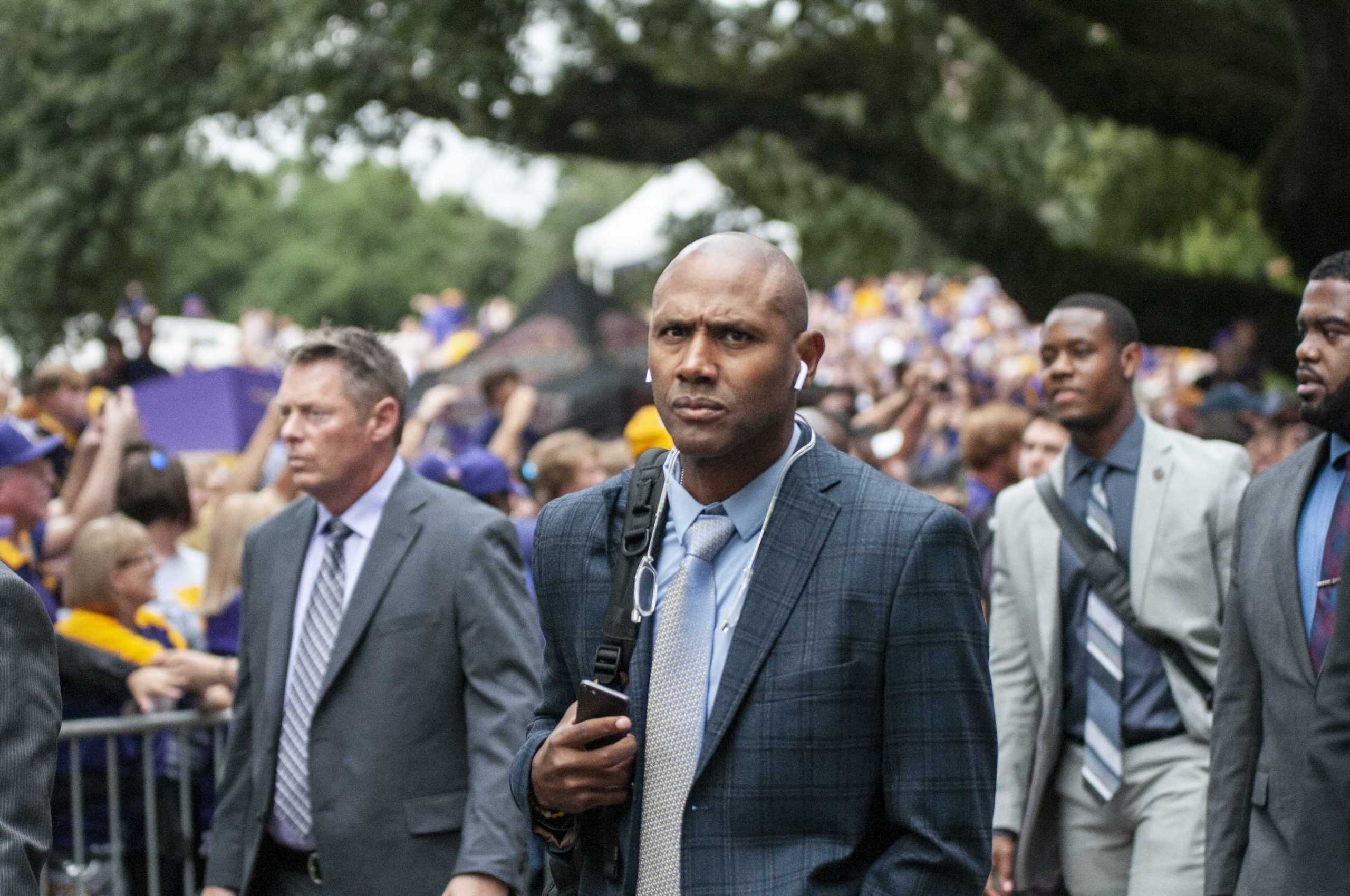 PHOTOS: LSU marches Victory Hill before game against Mississippi State