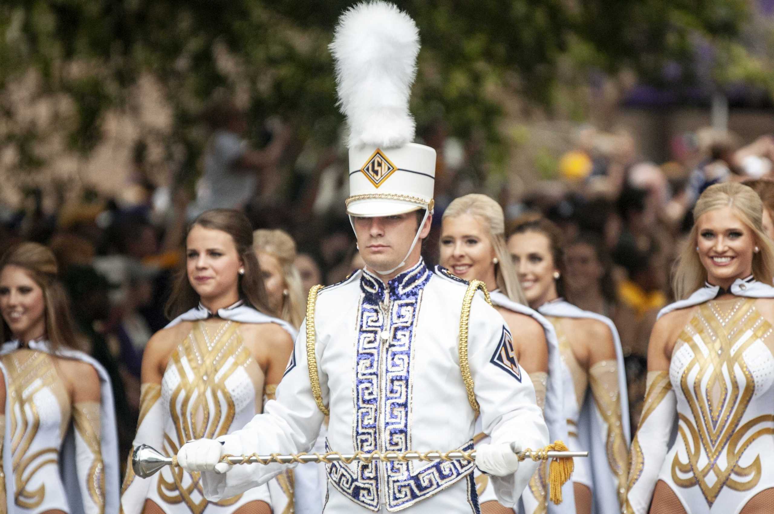 PHOTOS: LSU marches Victory Hill before game against Mississippi State