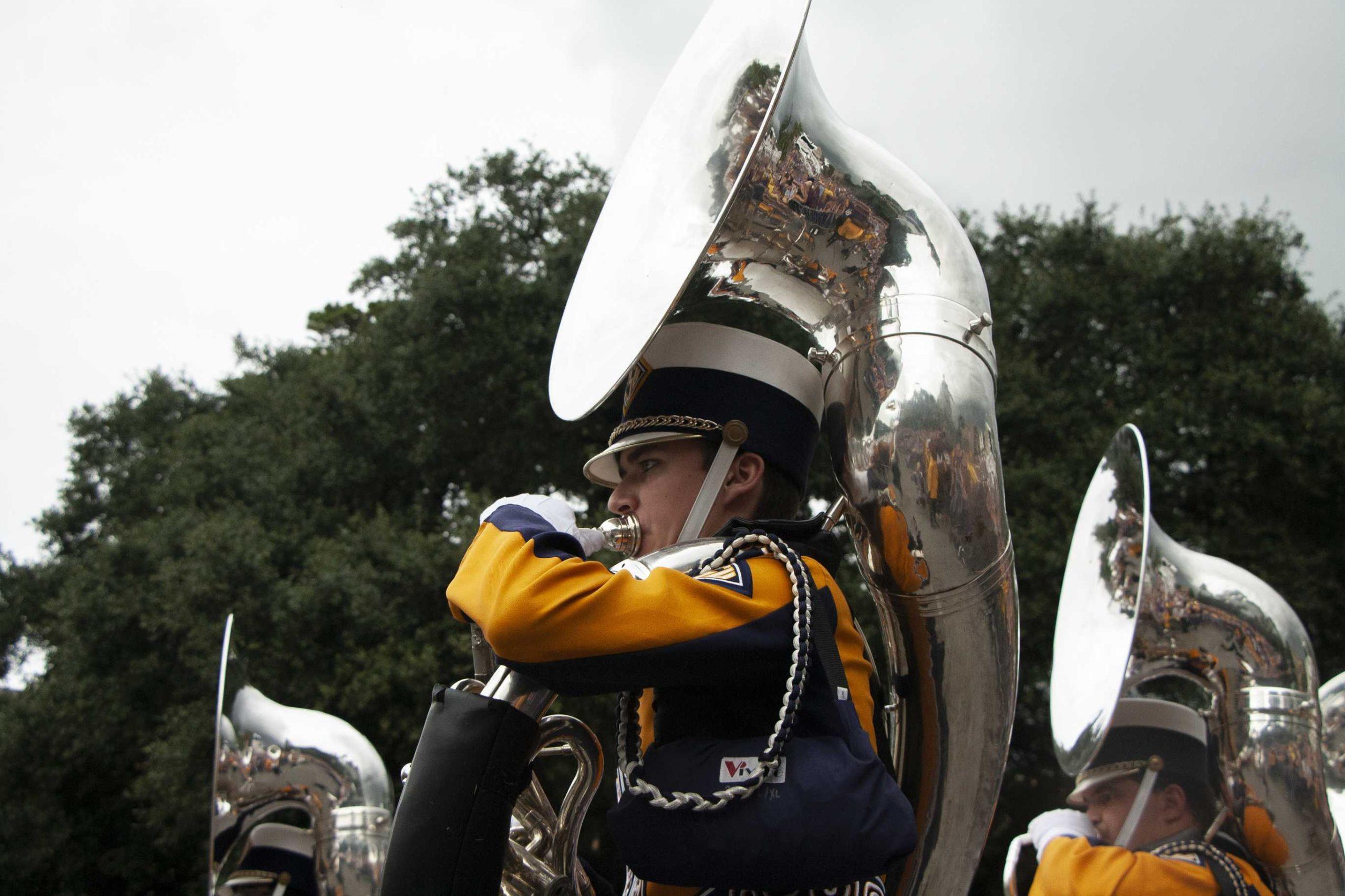 PHOTOS: LSU marches Victory Hill before game against Mississippi State