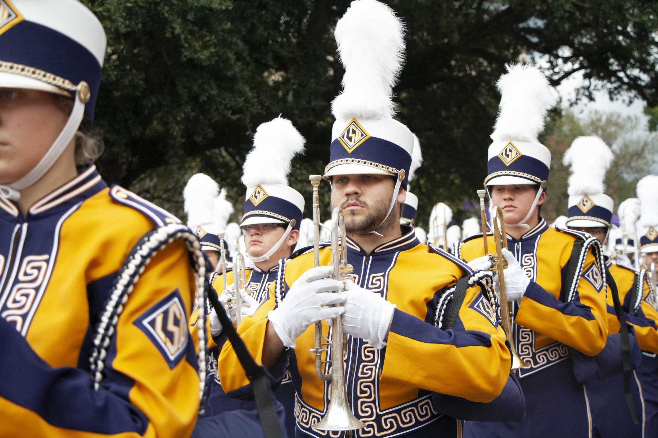 PHOTOS: LSU marches Victory Hill before game against Mississippi State