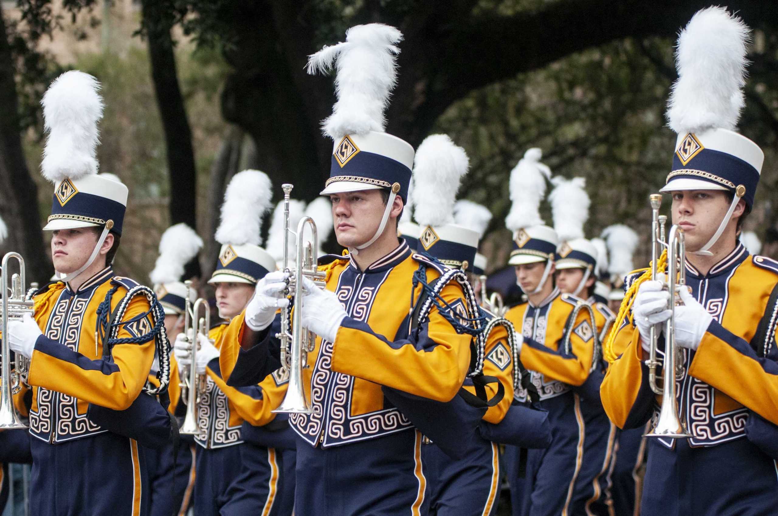 PHOTOS: LSU marches Victory Hill before game against Mississippi State