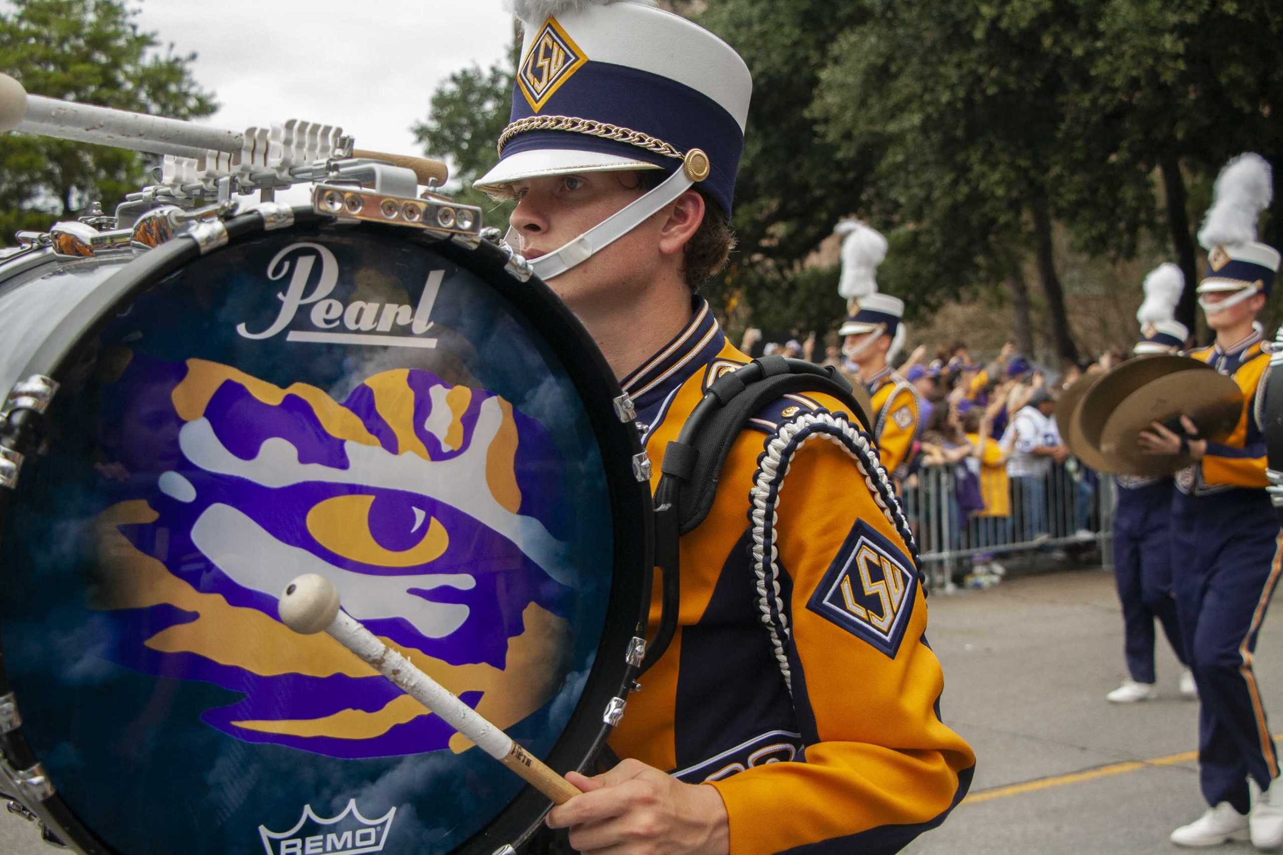 PHOTOS: LSU marches Victory Hill before game against Mississippi State