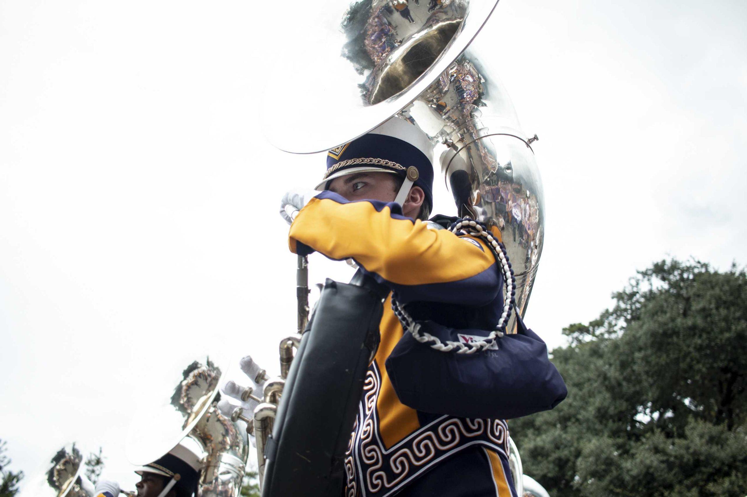 PHOTOS: LSU marches Victory Hill before game against Mississippi State