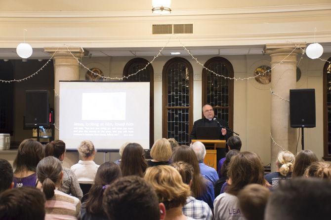 Spectrum at LSU holds protest against speaker at Christ the King