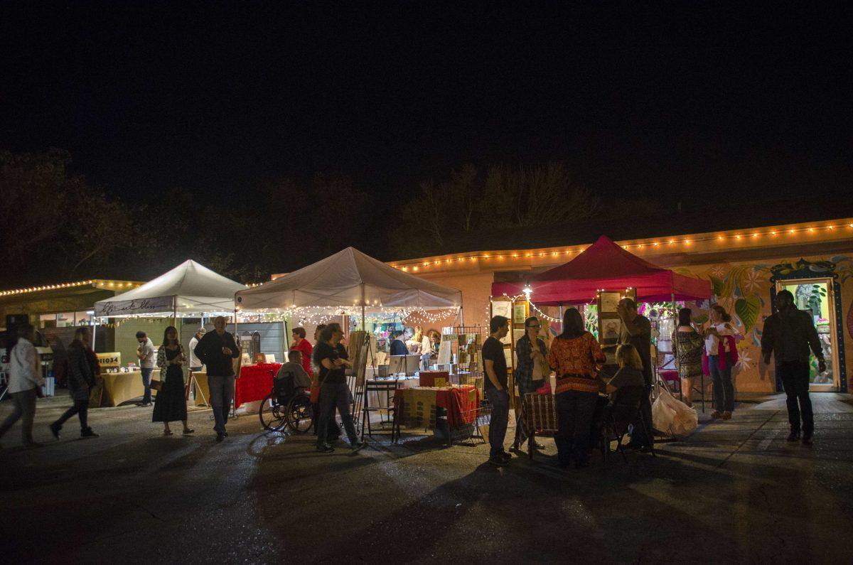 The festival features a multitude of vendors and tents at White Light Night Art Festival on Saturday, Nov. 17, 2017.