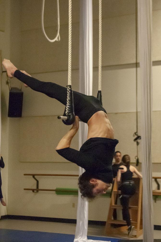 LSU Aerial Silks showcases local art talent, Prof. Erickson gives insight