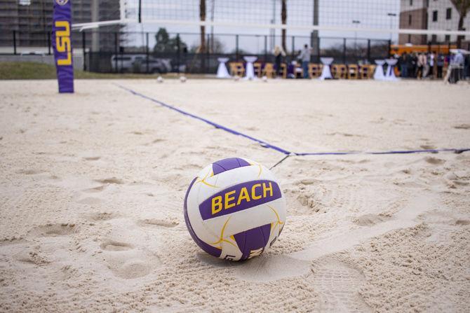 <p>The LSU beach volleyball facility opens to the public for the first time on Monday, Jan. 14, 2019.</p>