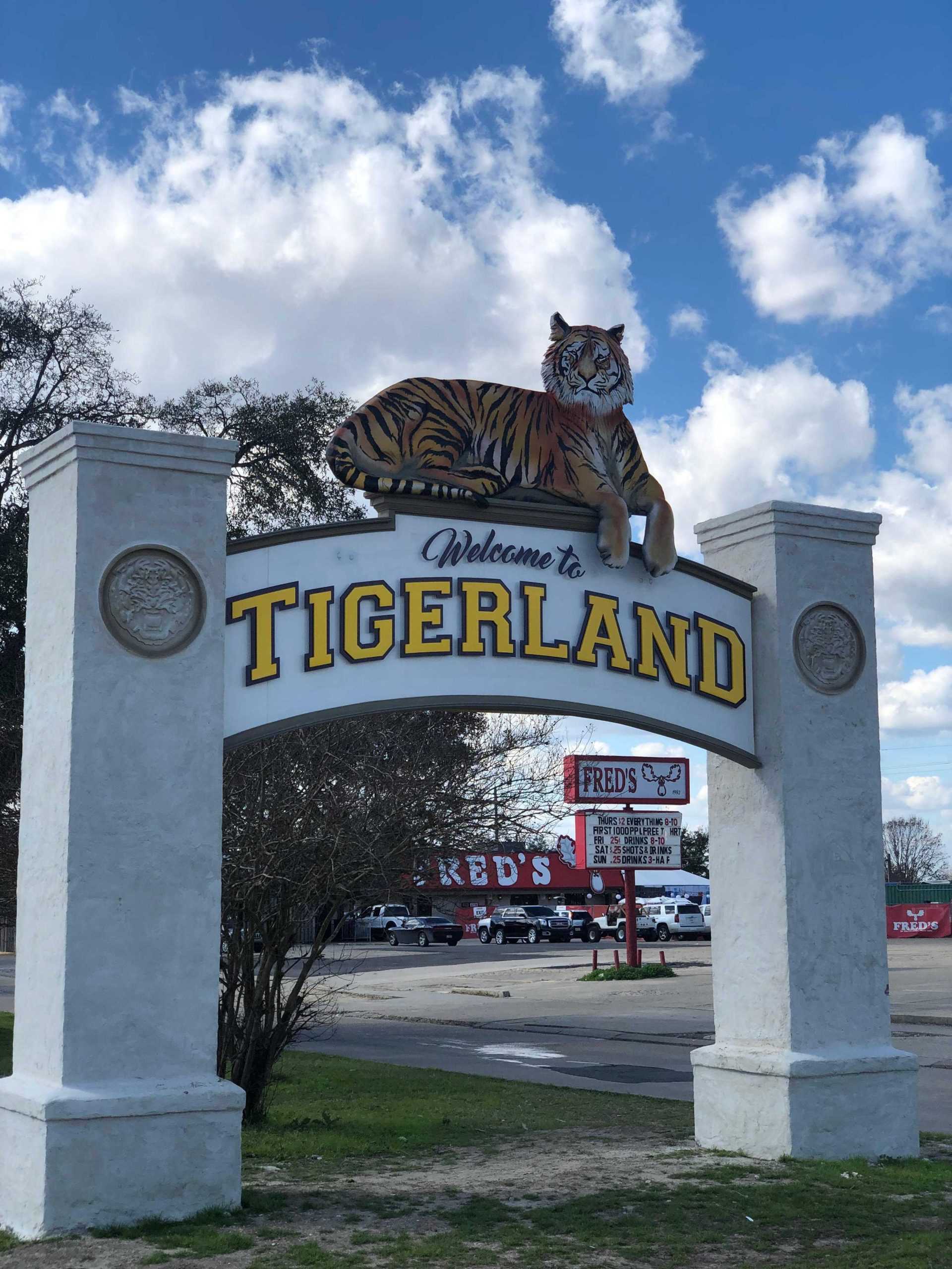 Tigerland partly refurbished with new, updated entrance sign