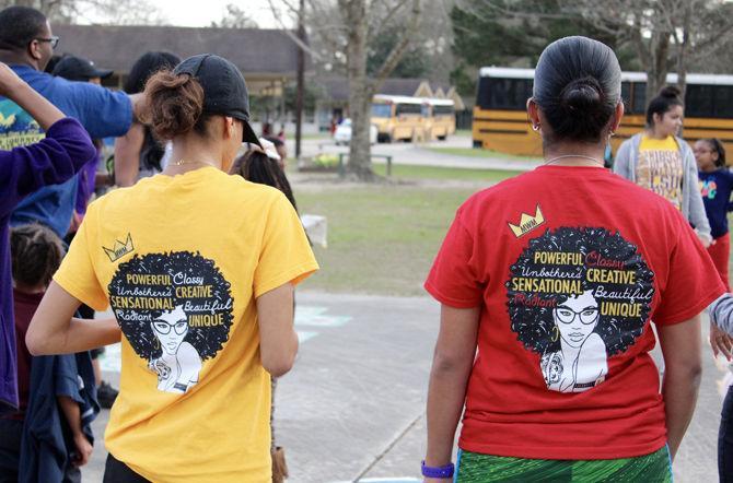 Minority Women's Movement members volunteer at Magnolia Woods Elementary Feb. 10, 2017 for a day of service through the Boys &amp; Girls Club of Greater Baton Rouge.&#160;