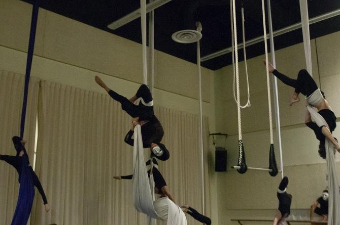 LSU Aerial Silks showcases local art talent, Prof. Erickson gives insight