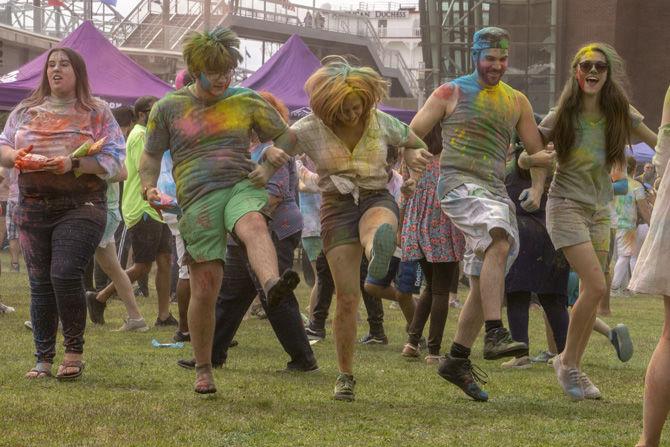 Baton Rouge's first Holi festival went off with flying colors