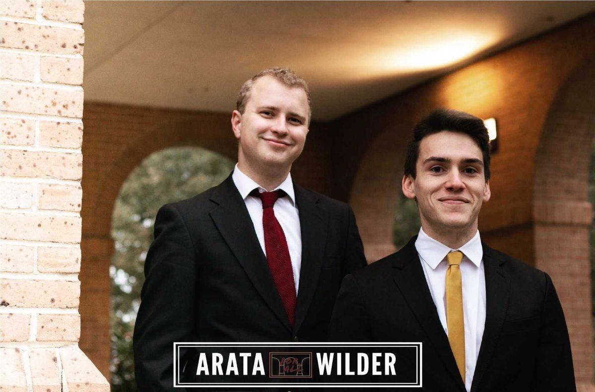 Andrew Arata and Russell Wilder prioritized outcomes of their initiatives in their campaign, emphasizing that the role of SG president is to serve the students, not make the University look good.