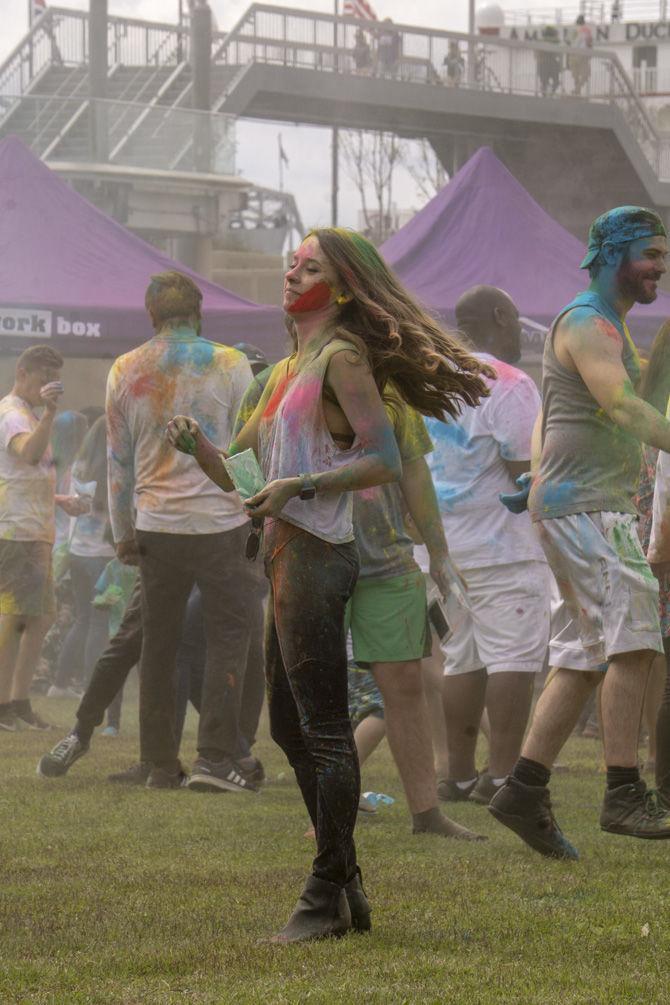 Baton Rouge's first Holi festival went off with flying colors