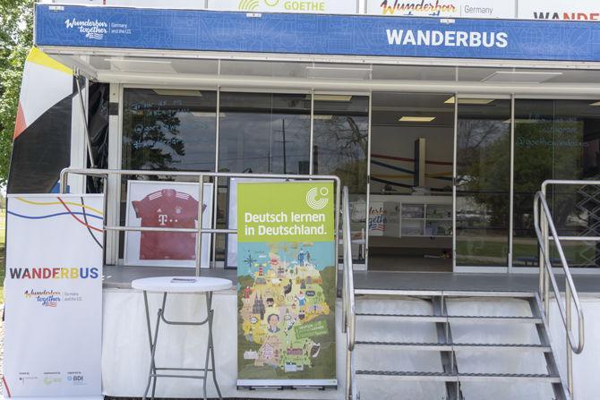 Traveling German exhibit, Wanderbus, enriches students in culture