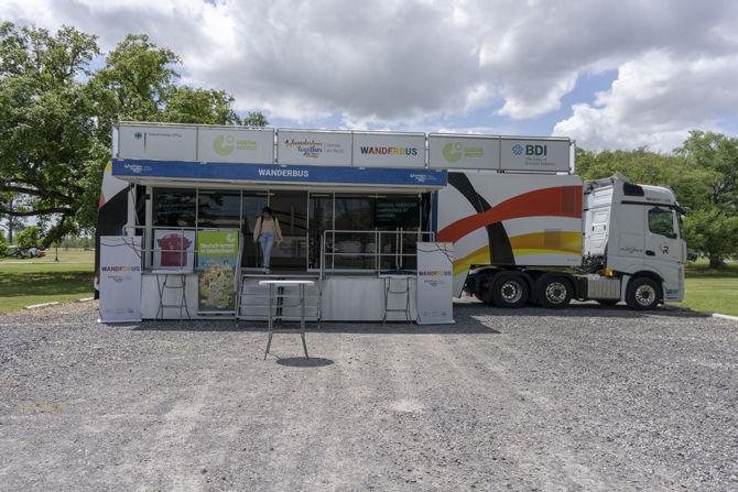 The WanderBus stops in the old front nine parking lot on Friday.Mar.29.2019.