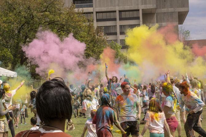 The Holi Festival was held at Repentance Park in downtown Baton Rouge on Sunday, March 24 from 1:00 p.m. - 4:00 p.m.