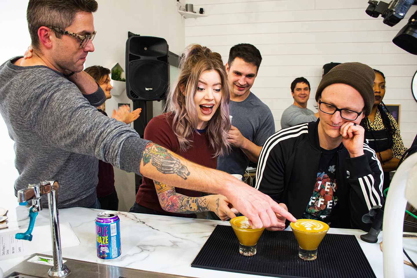 Baristas participate in steamy competition at Latte Art Throwdown