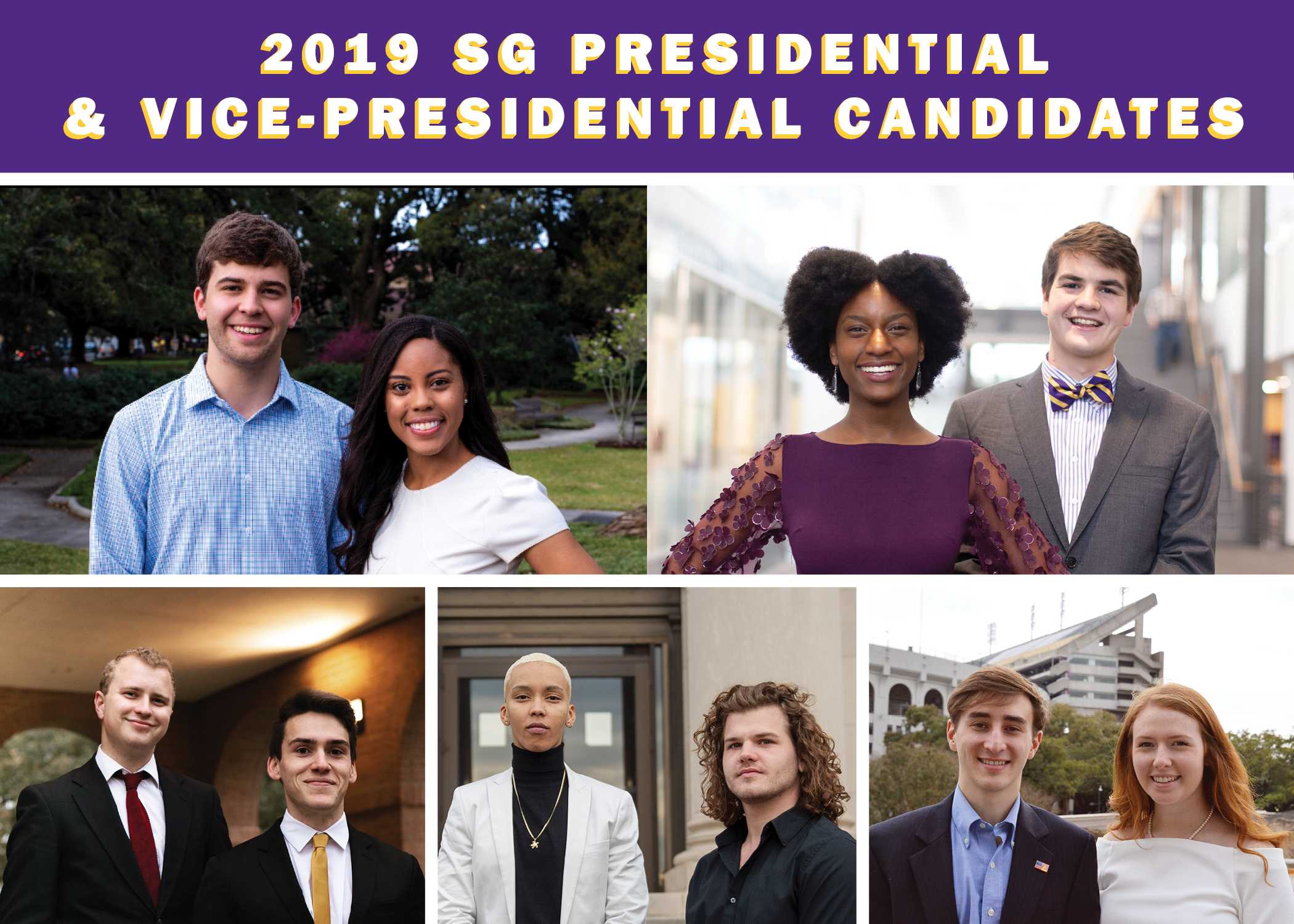 A look at the five LSU Student Government presidential campaigns, platforms