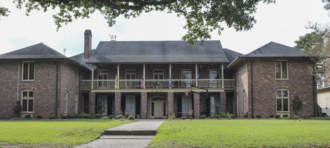 Pi Kappa Phi fraternity house sits on West Lakeshore Drive on Tuesday, Nov. 7, 2017.