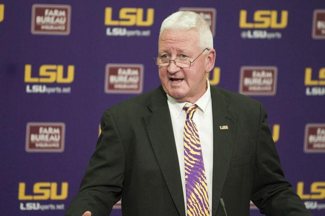 Newly appointed offensive coordinator Steve Ensminger reflects on his coaching history at LSU on Jan. 11, 2018.