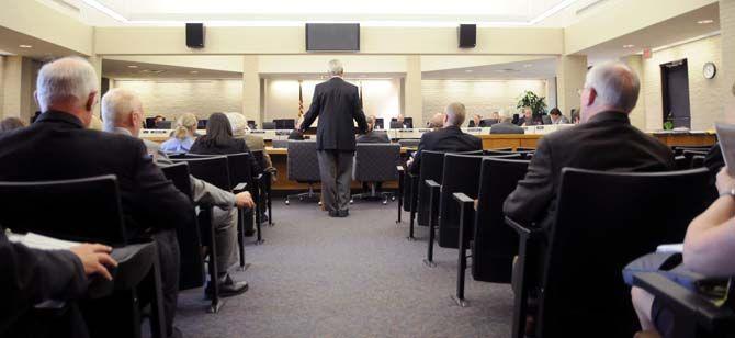 LSU Board of Supervisors meet in the Administration Building on October 24, 2014. The Board met Friday to discuss a number of issues, including the 2020 fiscal year budget.&#160;