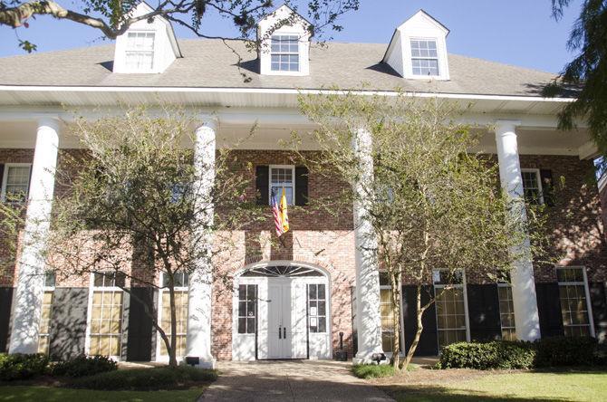 LSU's chapter of Lambda Chi Alpha's fraternity house sits on Thursday, Oct. 26, 2017, on LSU campus.