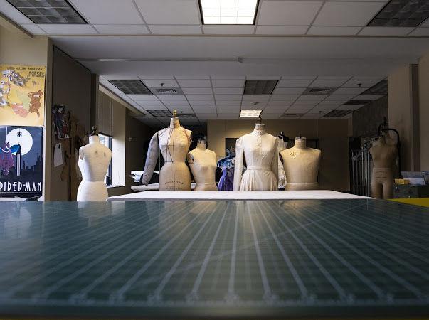 Mannequins display work done by costume design students in the Music &amp; Dramatic Arts Building on Thursday, Aug. 22, 2019.